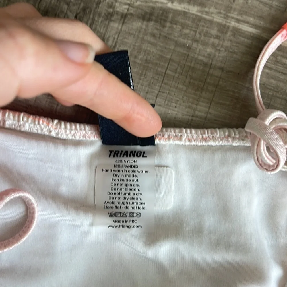 Triangl Swimwear Vinca Smocked side tie bikini bottomed
